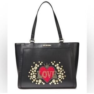 【送料&関税込】Moschino Snap-lock Tote Love moschino tote bag - Gem